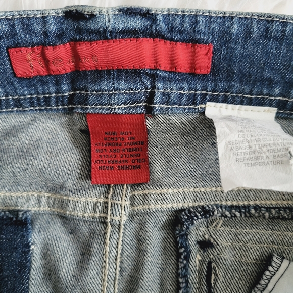 Y2K Fire Jeans Skirt with Embroidery Wing Pocket Low Rise Ladies 11 - Picture 6 of 10